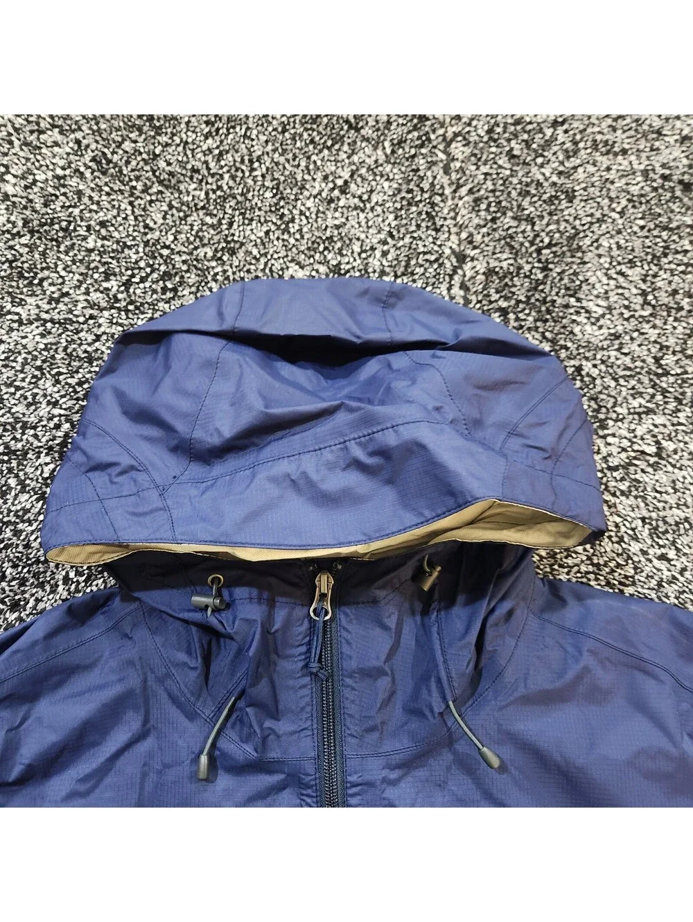 The North Face HyVent 2.5L Jacket Mens XL Navy Blue Hooded Rain Windbreaker Coat